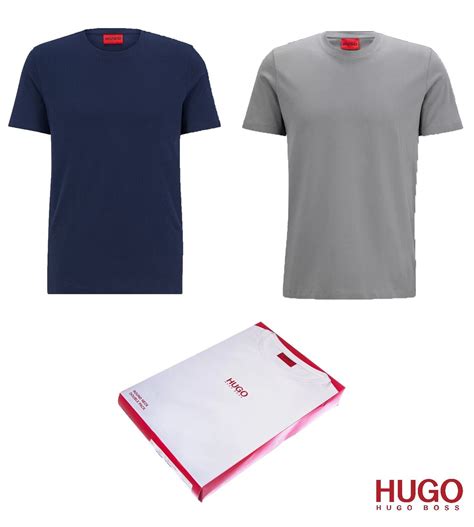 new hugo boss mens 2 pack blue grey cotton regular jeans t shirt m l xl xxl xxxl ebay