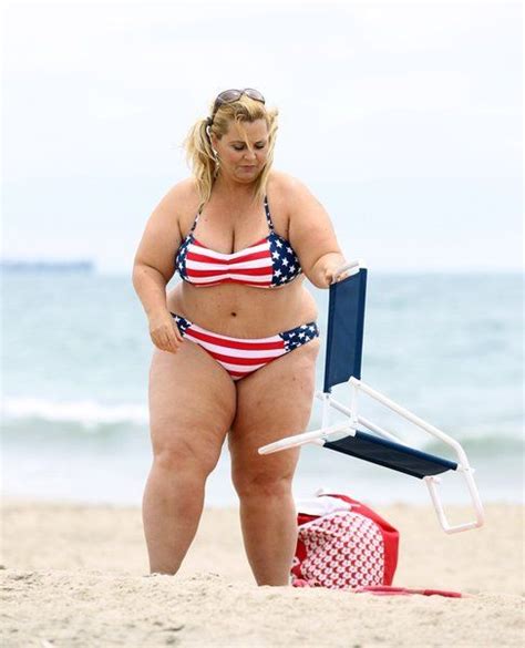 Chubby Blonde Bikini Cleavage Beach Chair Nuclear Acid Test