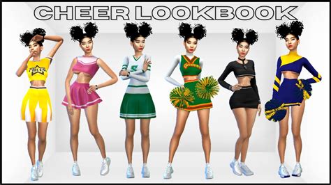 Uniform Cheer Outfits Cc Links Sims 4 Youtube
