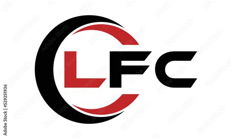 Lfc Three Letter Swoosh Logo Design Vector Template Monogram Logo