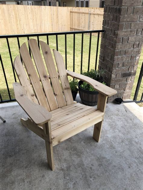 Recently Made An Adirondack Chair Second Project Completed Woodworking