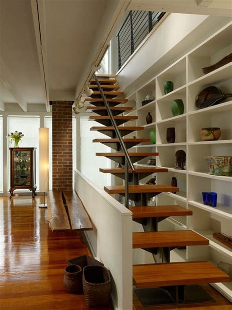 Pequeñas Escaleras Con Peldaños De Madera Open Stairs Floating Stairs
