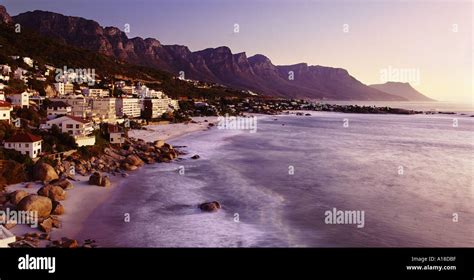 Clifton Beach At Sunset Cape Town South Africa Stock Photo Alamy