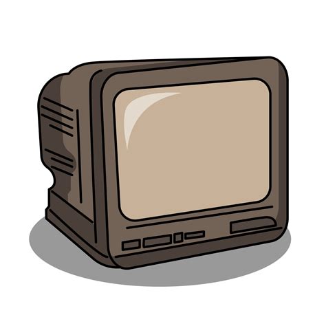 Vintage Television Cartoon Vector Illustration 10787478 Vector Art At