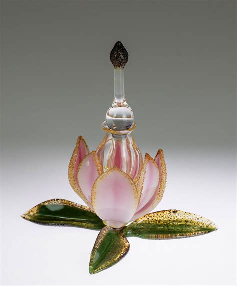Magnolia Bottle By Loy Allen Art Glass Perfume Bottle Artful Home