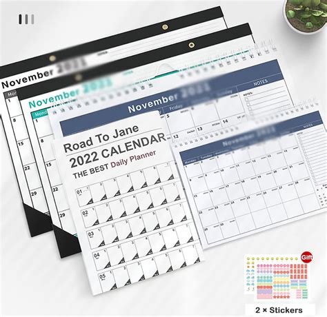 2022 Calendar 2022 Yearly Wall Planner Calendar Year Chart Daily
