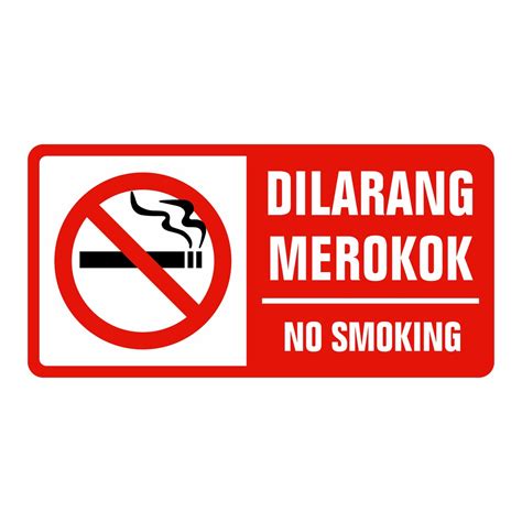 Jual Rambu Dilarang Merokok No Smoking Cm X Cm Akrilik Shopee Indonesia