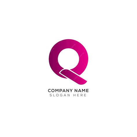 Diseño De Logotipo Q De Vector Corporativo De Identidad De Marca