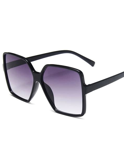 Lallcas Womens Oversized Retro Sunglasses Big Large Square Sun Glasses Fashion Eyewear