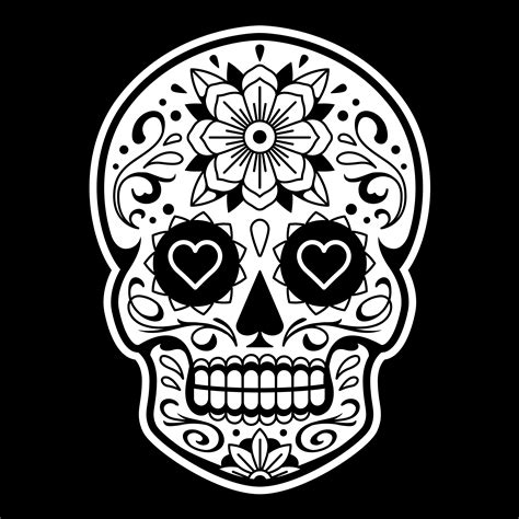 Vector Mexican Skull With Patterns 334814 Vector Art At Vecteezy