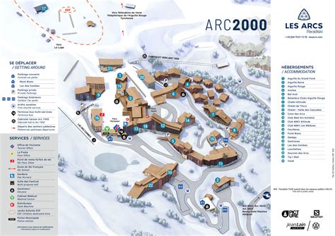 Les Arcs Piste Maps And Ski Resort Map Powderbeds