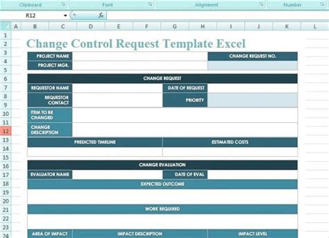 How To Use Change Control Request Template Excel Exceltemple