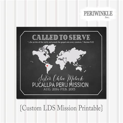 Lds Missionary World Map Printable Multiple Colors And
