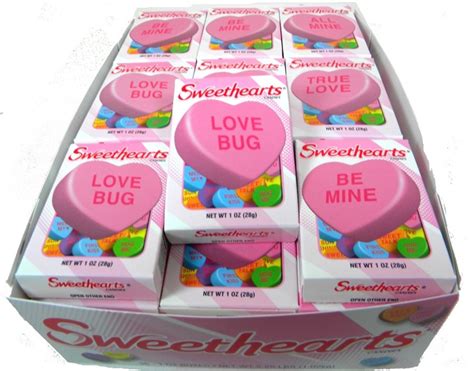 Necco Conversation Hearts 1oz Box 36ct 32640 Conversation Hearts Candy Candy Quotes Online