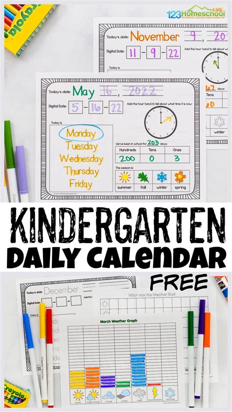 Free 14 Sample Calendar Templates For Kindergarten In Pdf Calendar