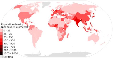 List of countries and dependencies by population density - Wikipedia