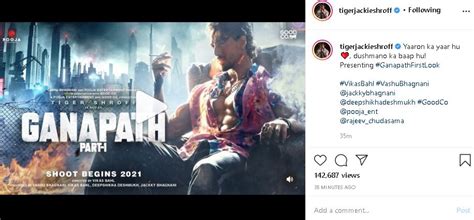 Tiger Shroff Unveils Intriguing Poster Of Ganapath