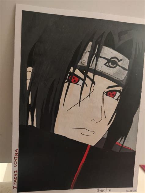 Itachi Uchiha Anime Canvas Art Cute Canvas Paintings Animation Art