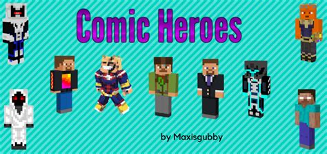 Comic Heroes Skinpack Minecraft Skin Packs