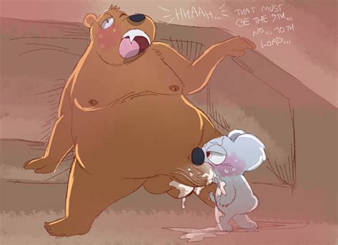 rule 34 anthro balls bear cartoon network cum cum in mouth cum inside duo fellatio grizzly