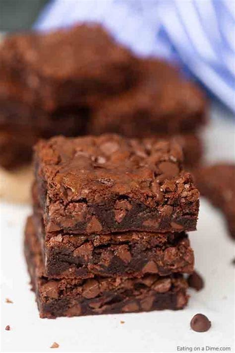 Double Chocolate Chip Brownies Easy Chocolate Chip Brownie Recipe