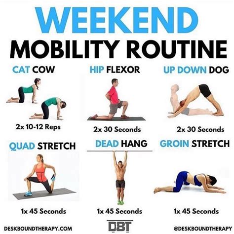Weekend Mobility Routine By Deskboundtherapy Follow Deskboundtherapy For Daily Posture Fitness