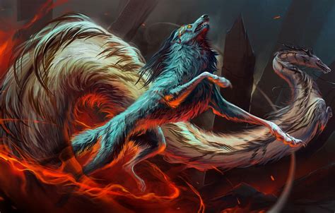 Dragon Wolf Wallpapers Wallpaper Cave