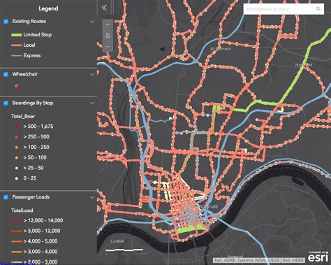 Cincinnati Public Transportation Map Transport Informations Lane