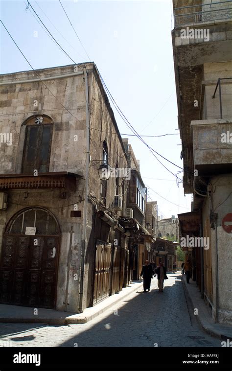 A Street In The Al Jdeida Quarter Of Aleppo In Northern Syria Before