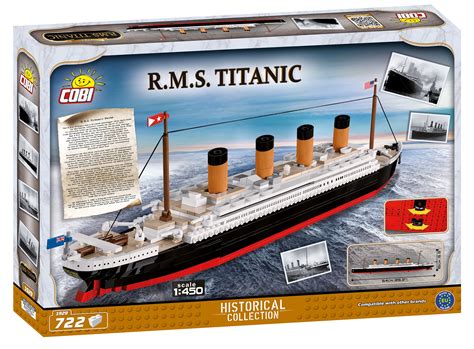 Construction And Building Toys Titanic Ship 600 Brick Set Cobi 1914a