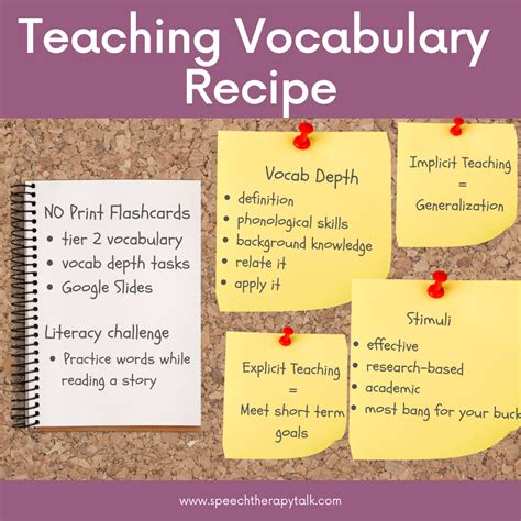 Speech Therapy Teach Vocabulary Effortlessly Effectively Speech