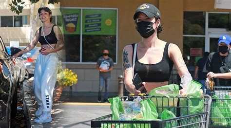 halsey braless hard nipples out in los angeles hot celebs home