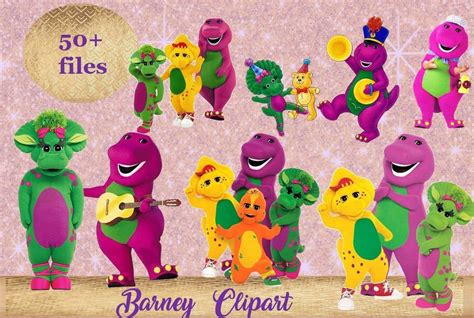 Movie Clipart Barney And Friends Png Dinosaur Stuffed Animal Clip Art