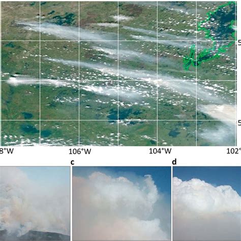 A Widespread Forest Fire Smoke Plumes On 30 June 2008 From