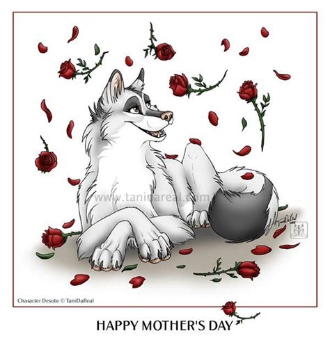 Happy Mothers Day Mothers Day Drawings Cute Animal Drawings Furry Art