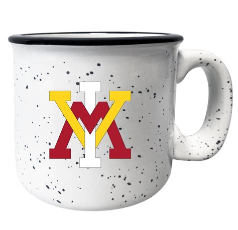 Vmi Keydets 8 Oz Speckled Ceramic Camper Coffee Mug White White