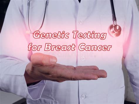 Health Care Concept Meaning Genetic Testing For Breast Cancer With