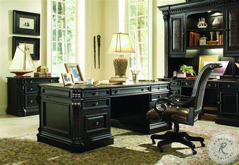 Telluride Black Executive Desk From Hooker Coleman Furniture