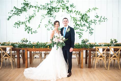Smilax Vine Wall Installation For Boho Style Greenery Wedding At The