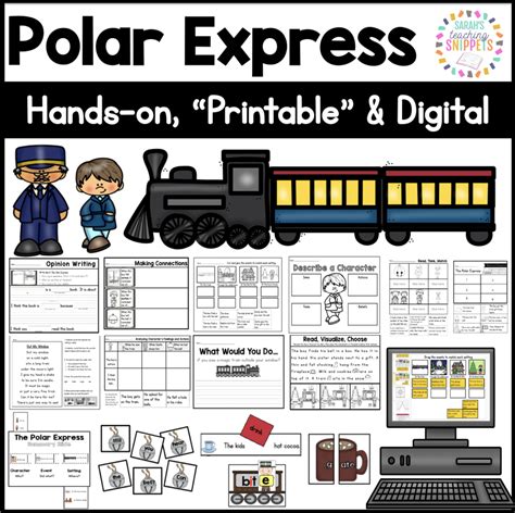 Sarah S First Grade Snippets Polar Express Literacy Pack Freebie My