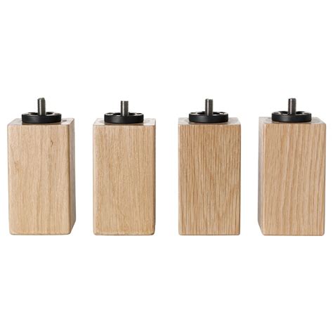 Wake up to bedroom furniture! IKEA BURFJORD OAK Leg | Ikea, Oak bedroom furniture, Replacement furniture legs
