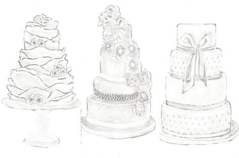Rustic Wedding Cake Coloring Pages Coloring Pages
