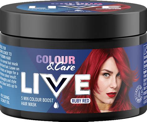 Schwarzkopf Live Live Colour And Care Hair Mask Colour Boost Ruby Red
