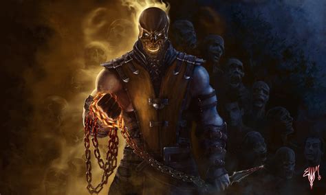 Awesome Mortal Kombat Fan Art Features Scorpion Sub Zero And More