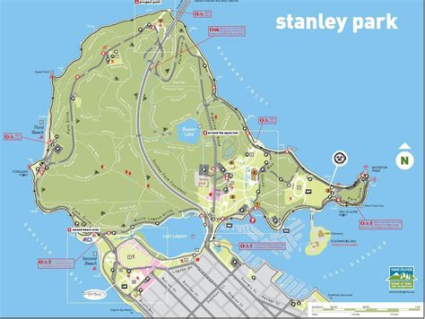 Stanley Park Vancouver Map Stanley Park Bc Map British Columbia