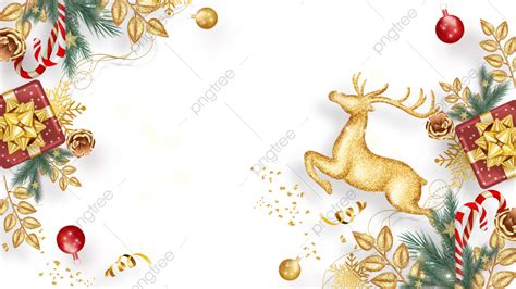 Happy Holidays Christmas White Transparent Christmas Golden Texture