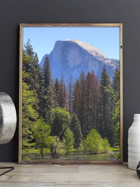 Yosemite Valley Half Dome Print Instant Download Nature Usa Hdr