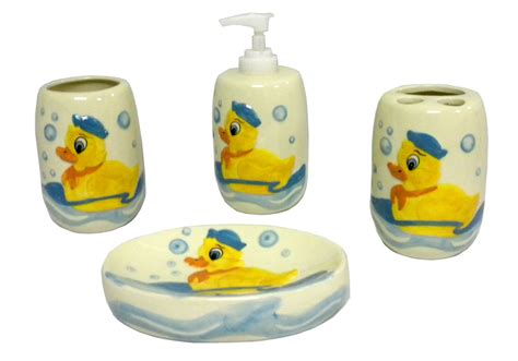 Poshmark makes shopping fun, affordable & easy! RUBBER ducky DUCK bathroom ACCESSORIES set CHILDREN bath ...