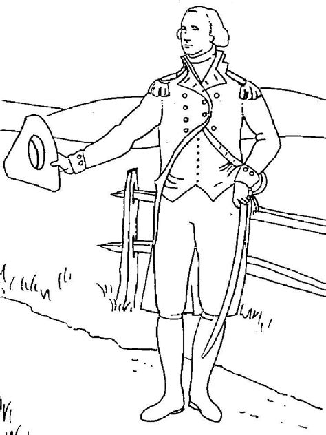 George washington coloring pages are fun, but they also help kids develop many important skills. President George Washington coloring pages. Free Printable ...