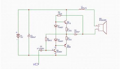 Audio amplifier, Circuit diagram, Mini amplifier